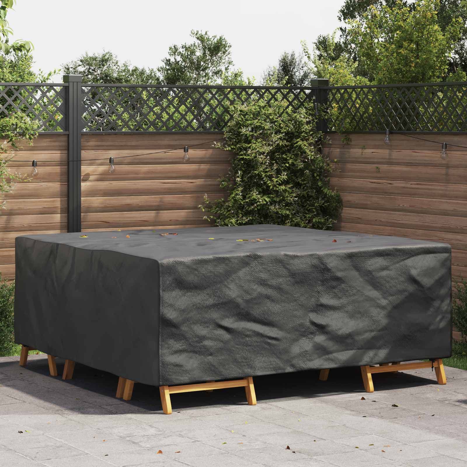 vidaXL Möbelöverdrag Enfärgad Svart 210 x 200 x 70 cm 210D