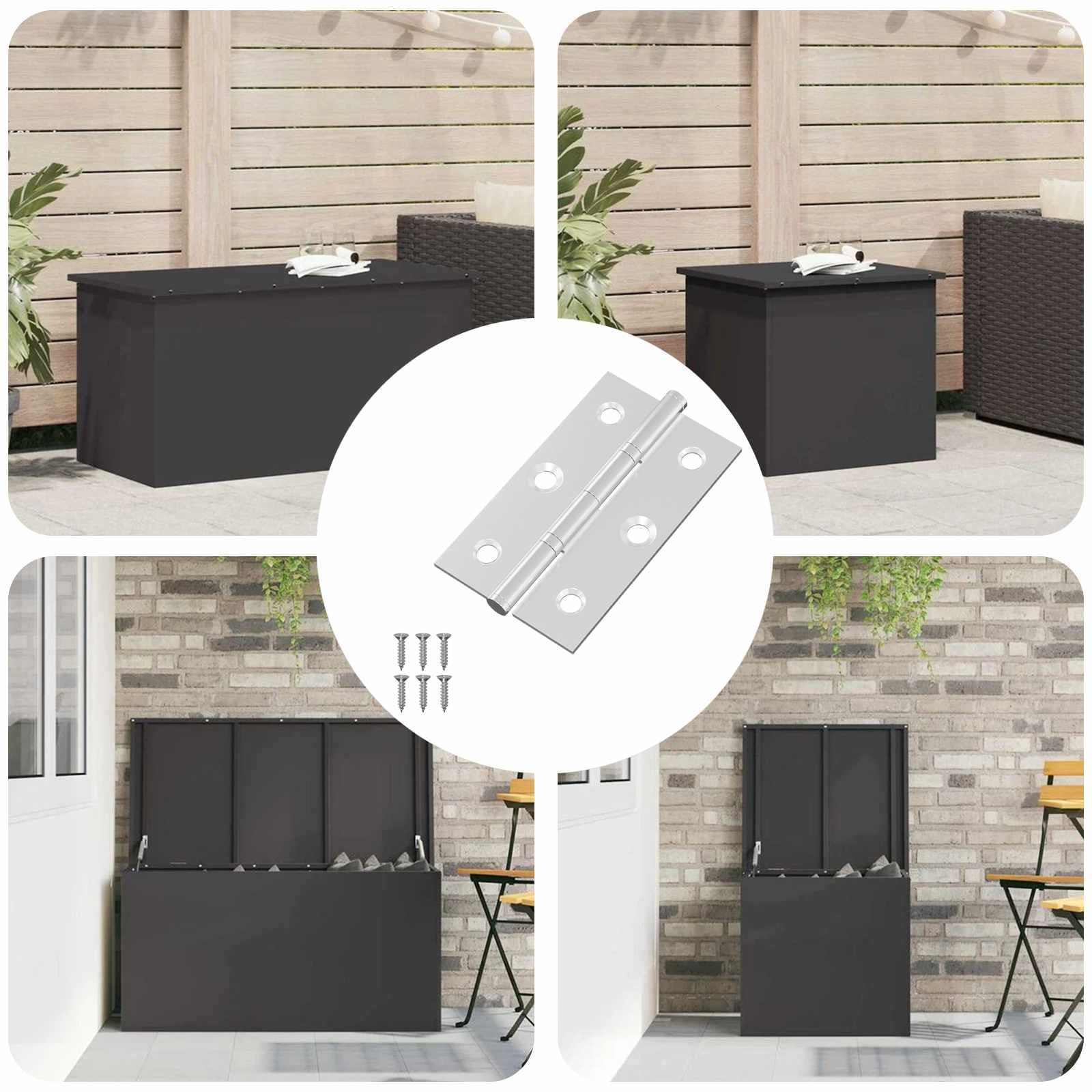 vidaXL Gångjärn Enfärgad 12 st Silver 58 x 35 x 1 mm Stål