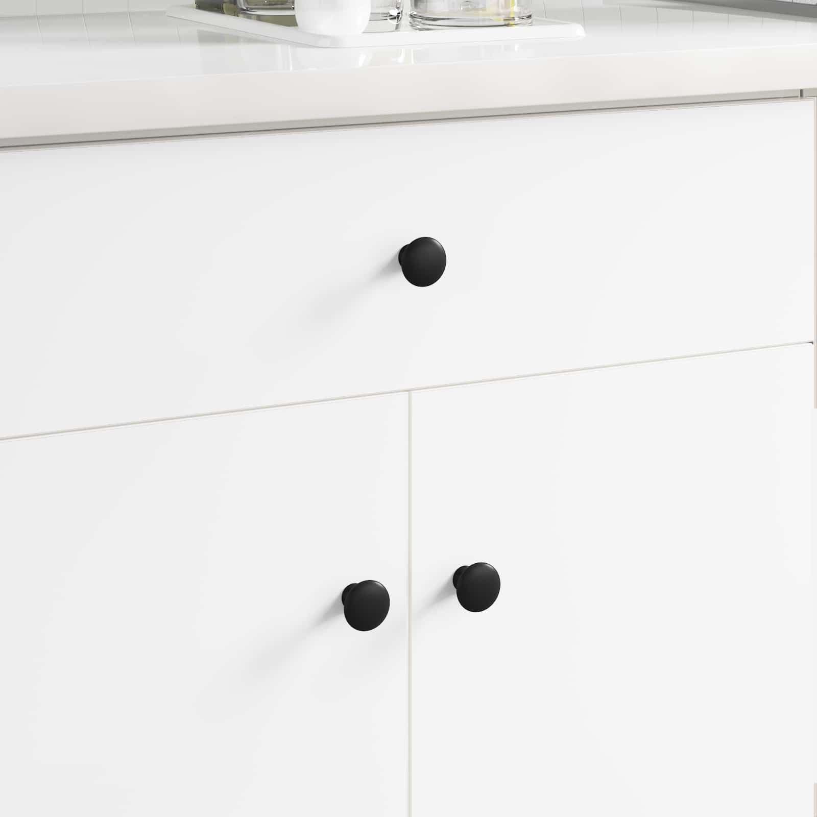 vidaXL Handtag 2 st Svart Ø30 mm Aluminium