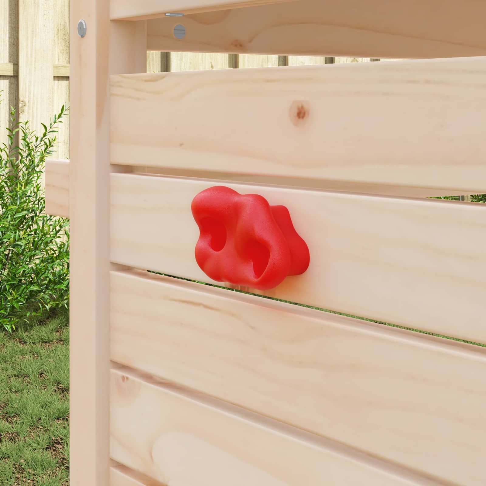 vidaXL Klätterhandtag 2 st Röd 100 x 67 x 43 mm PP