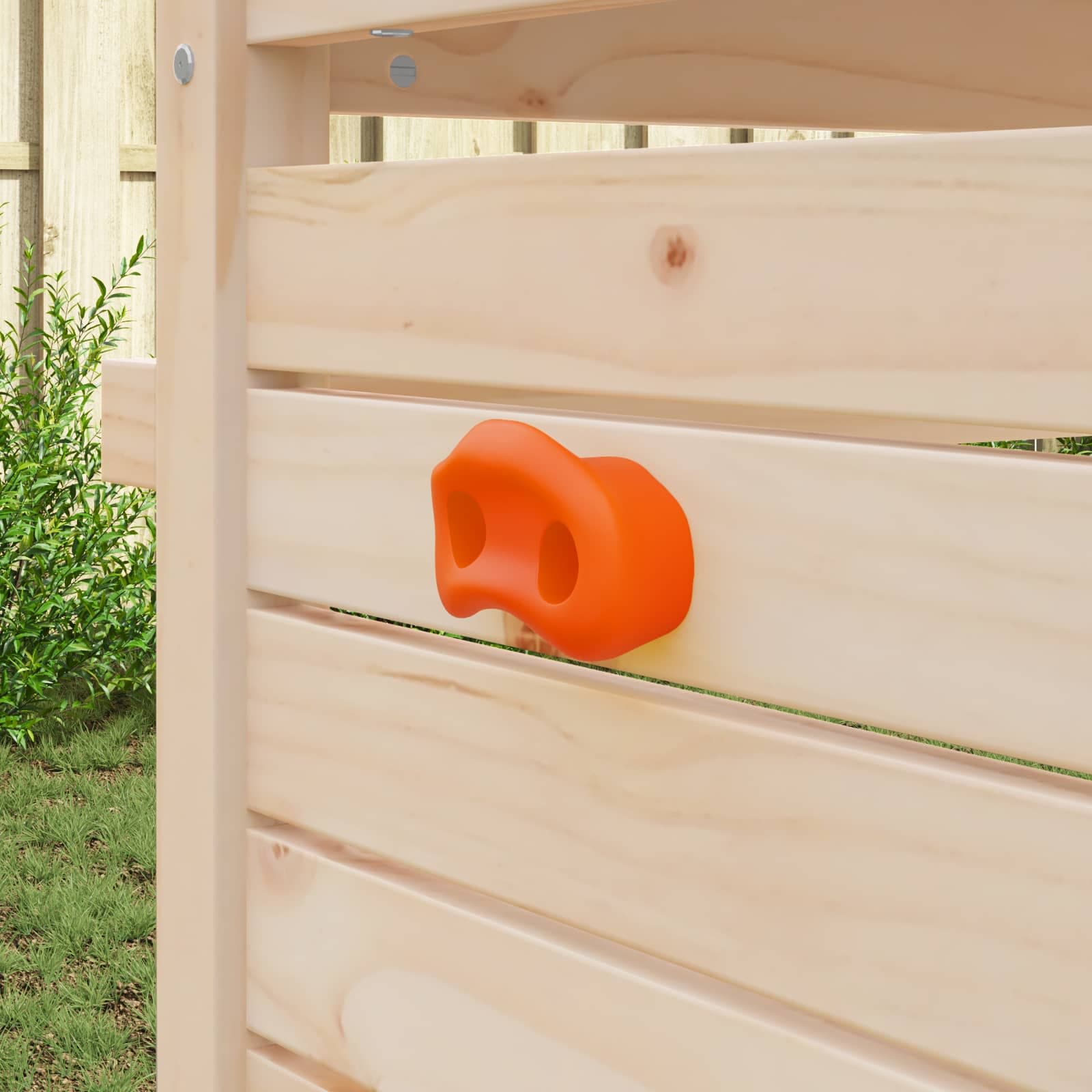 vidaXL Klätterhandtag 2 st Orange 100 x 67 x 43 mm PP