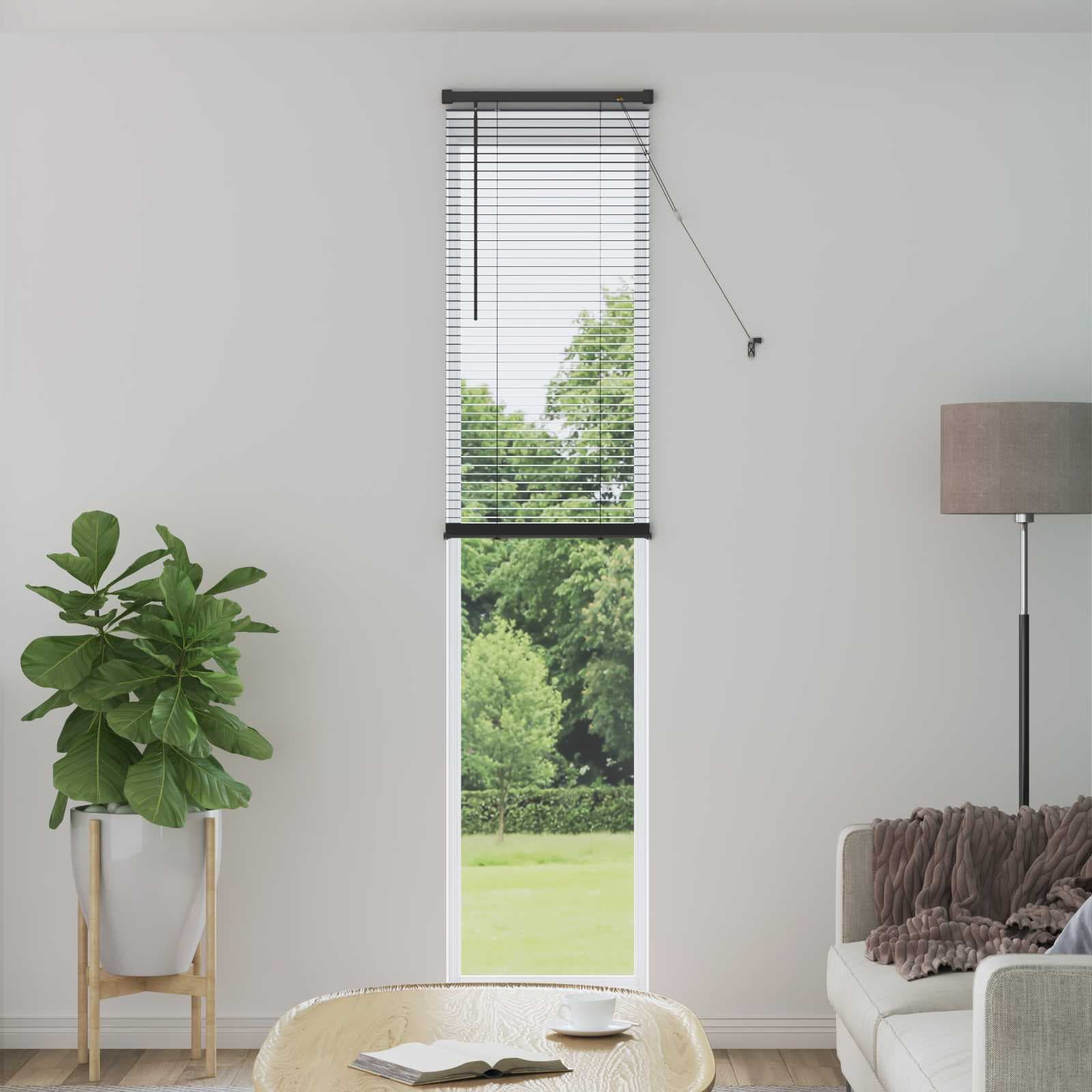 vidaXL Persienn Silvergrå 213 x 50 cm 25 mm PVC
