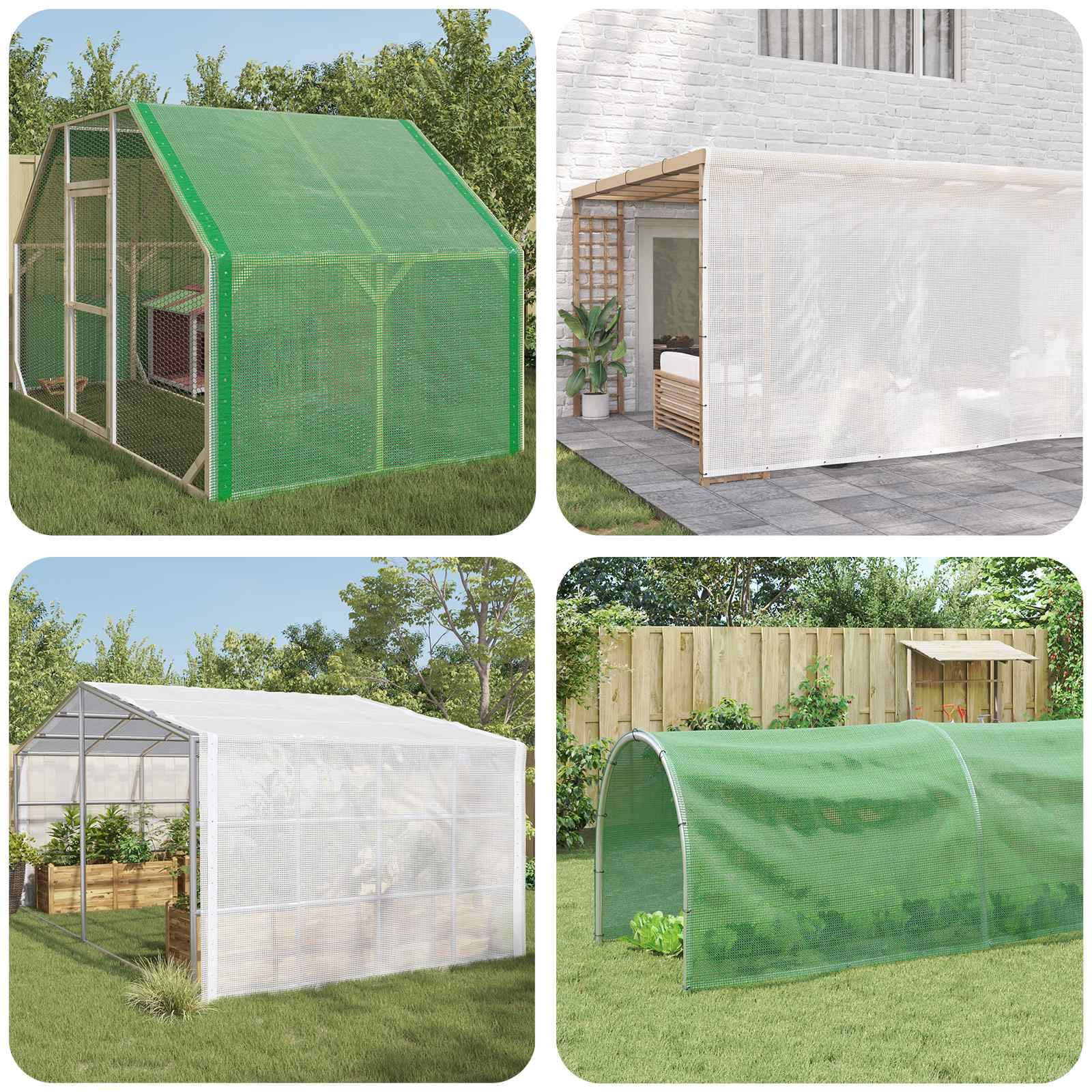 vidaXL Leno presenning Grön 1,5 x 5 m 260 gsm PE